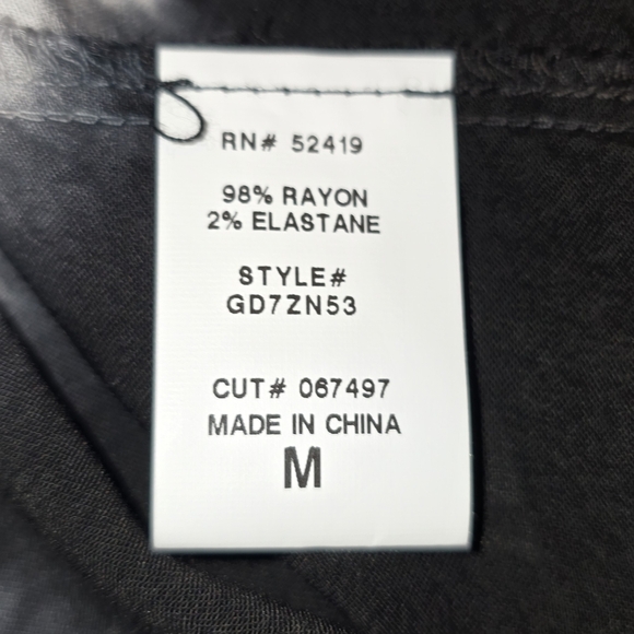 NWT Green Dragon Black And White Tie-Dye Romper/Shorts Women's Size Medium - Picture 8 of 13